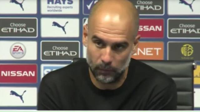 Guardiola estalla en rueda de prensa