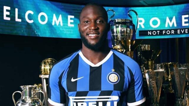 Romelu Lukaku, en su presentación con el Inter