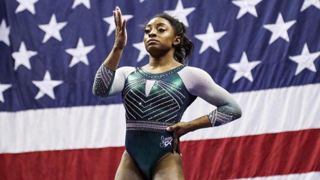 Simone Biles, en el campeonato de Estados Unidos