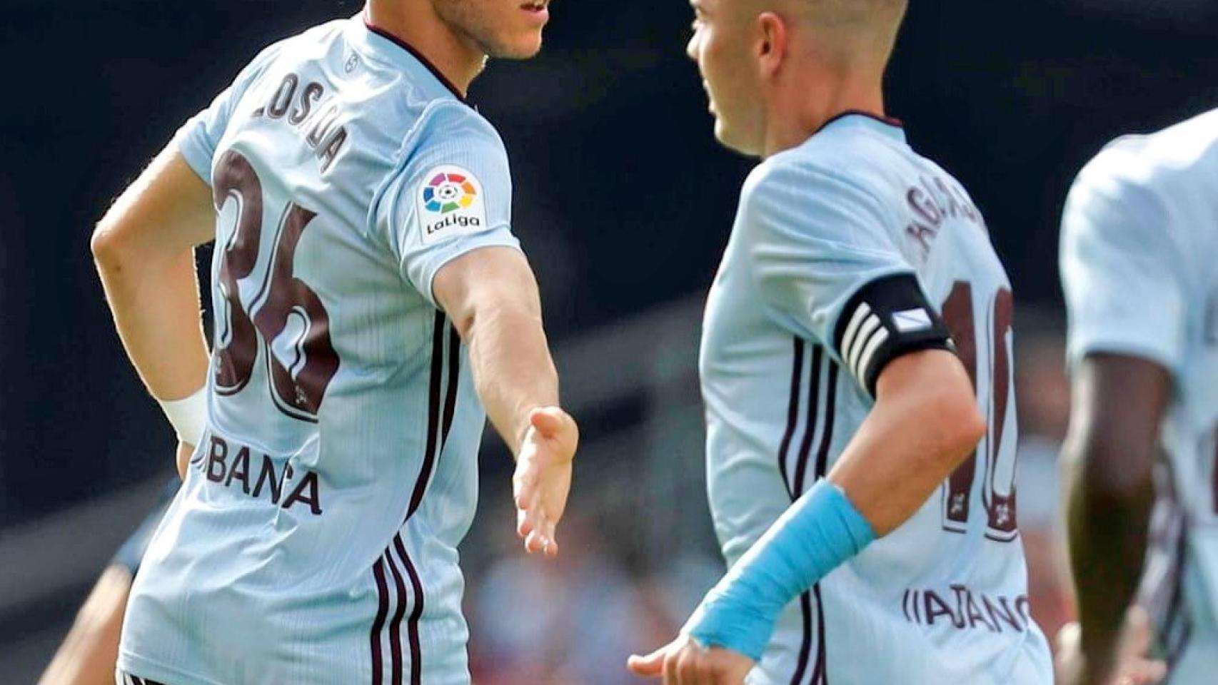 Iker Losada celebra su gol al Real Madrid. Foto: Twitter (@RCCelta)