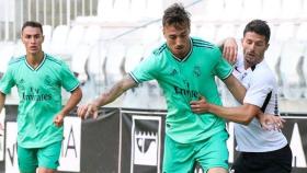 Mario Gila, en un partido del Castilla