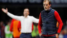 Tuchel, durante un partido del PSG