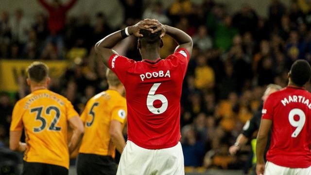 Paul Pogba, tras fallar un penalti contra los Wolves