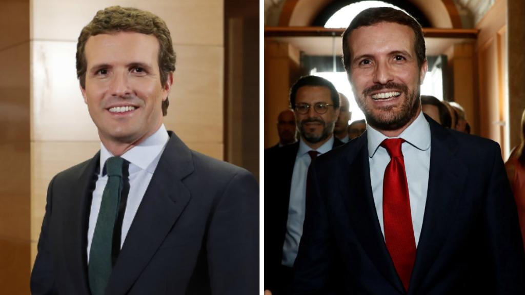 El antes y el después de Pablo Casado en montaje JALEOS.