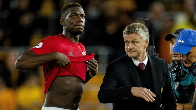 Pogba y Solskjaer