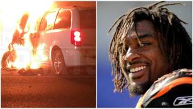 Los momentos posteriores al accidente mortal de moto de Cedric Benson, ex de la NFL