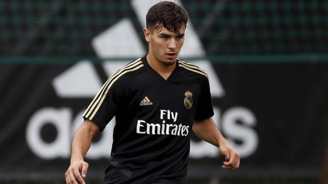 Brahim Díaz entrena con el Real Madrid