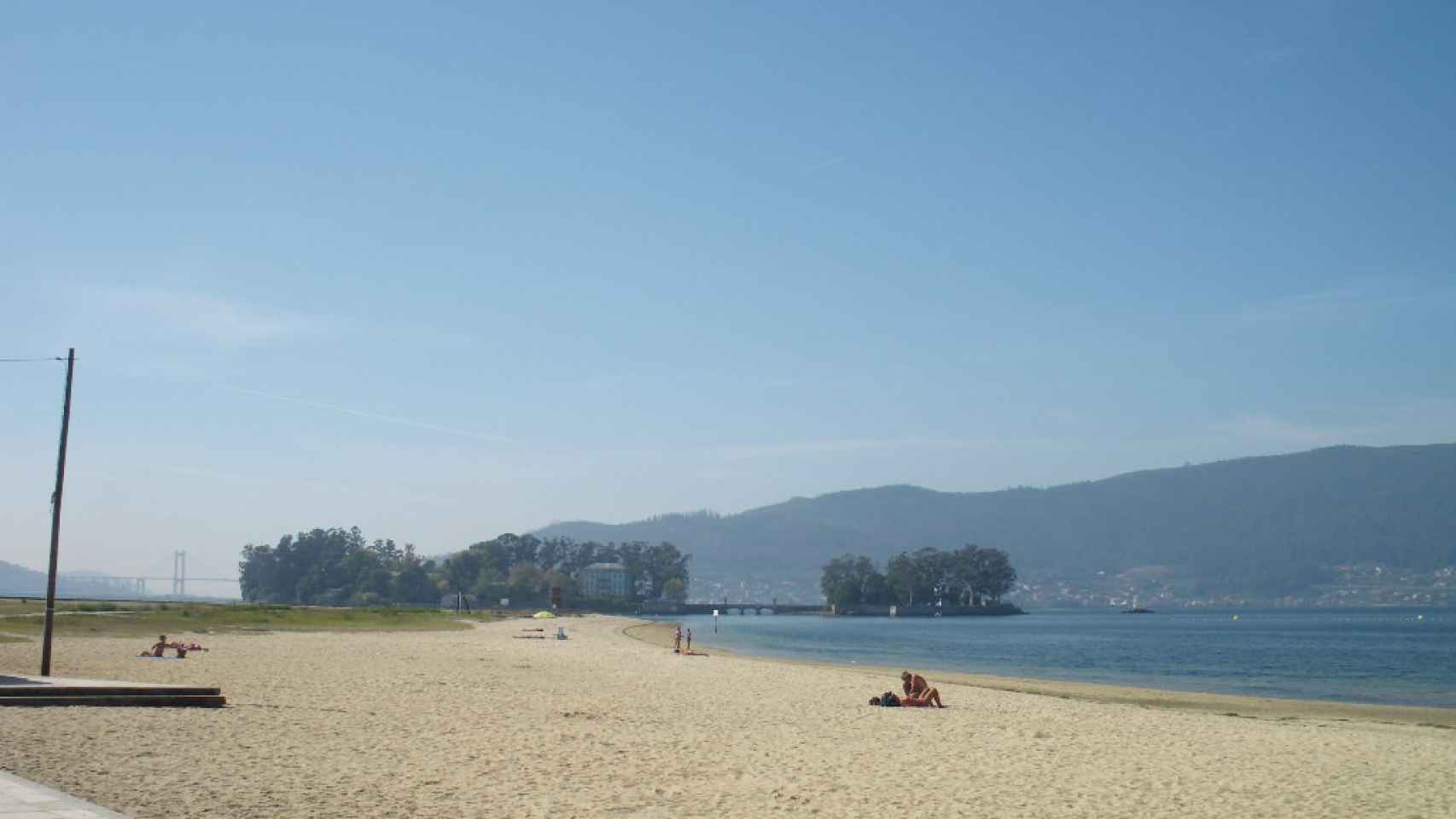 Playa de Cesantes, en Redondela (Pontevedra)