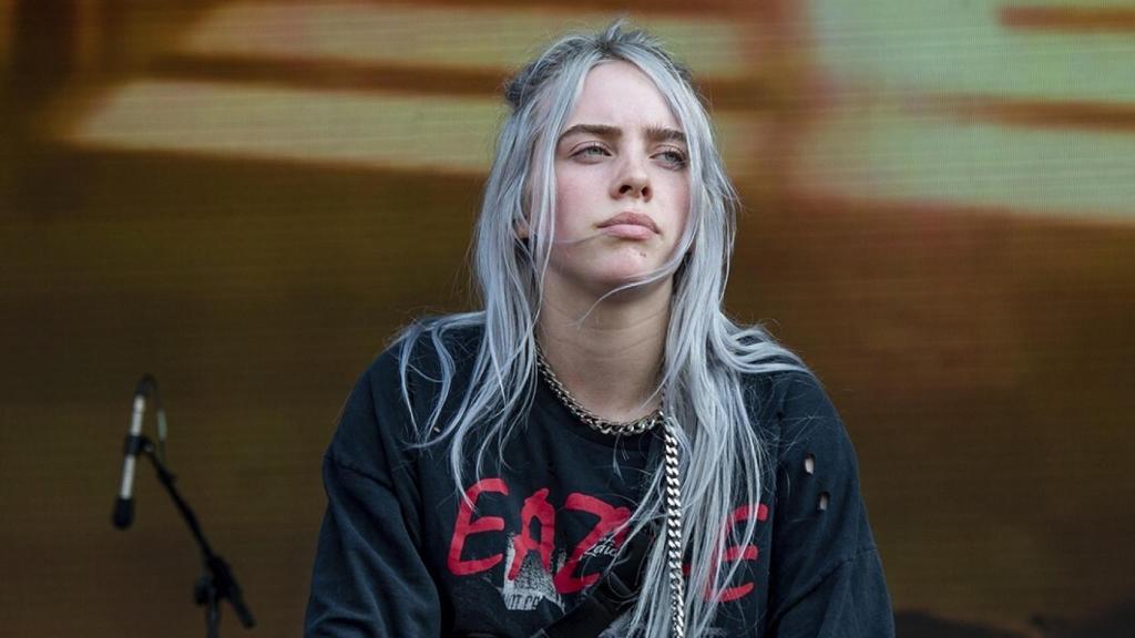 Billie Eilish en uno de sus conciertos.