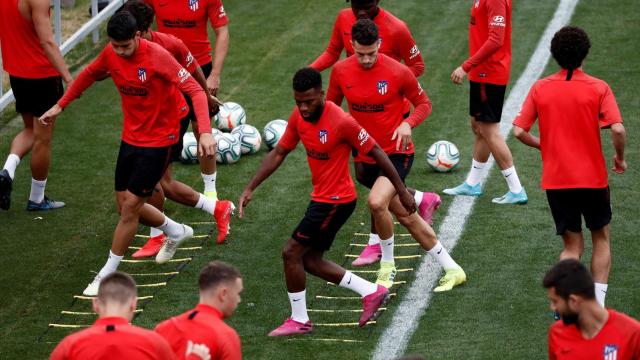 El Atlético entrena para el partido ante el Leganés