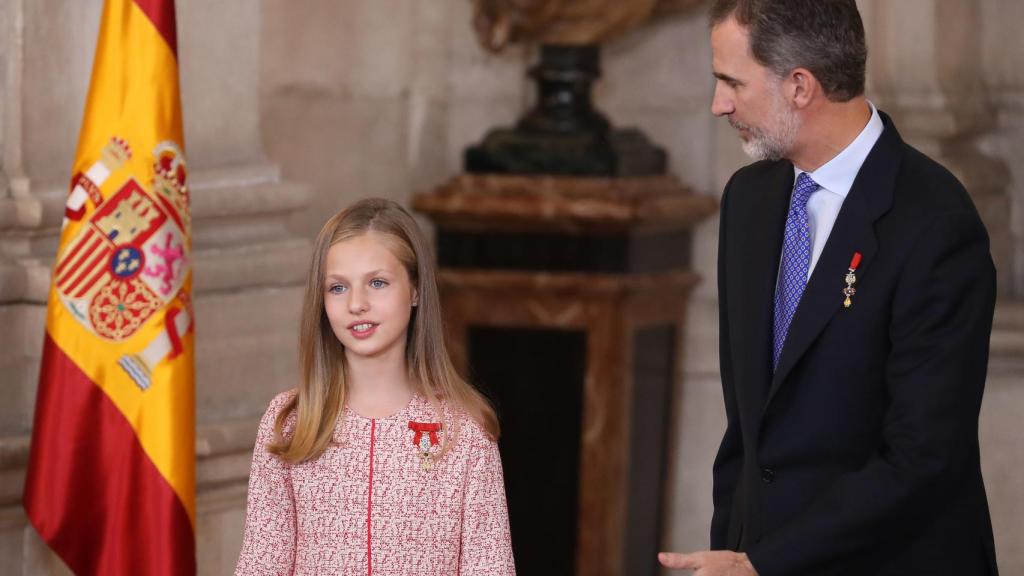 El rey Felipe y la princesa de Asturias.