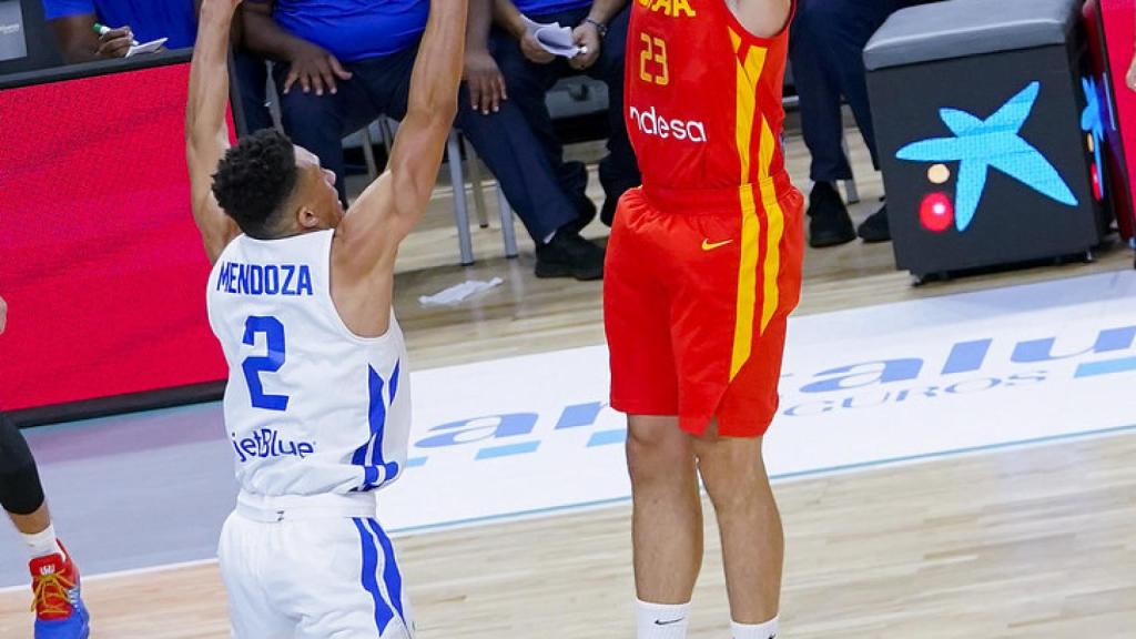 Sergio Llull, en el partido de la selección española ante República Dominicana. Foto: FEB