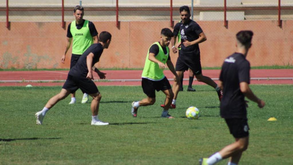 Imagen de un entrenamiento del Conquense. Foto: UB Conquense