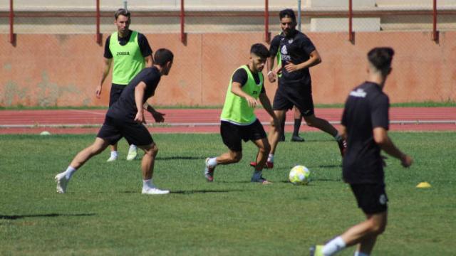 Imagen de un entrenamiento del Conquense. Foto: UB Conquense