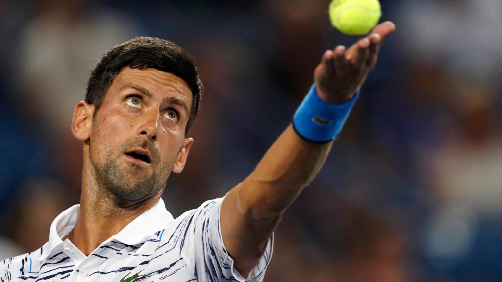 Djokovic, durante un partido en Cincinnati.