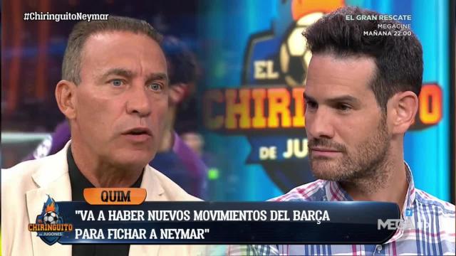 Paco Buyo en El Chiringuito. Foto: Twitter (@elchiringuitotv)