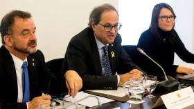 El presidente de la Generalitat, Joaquim Torra, en la reapertura de Diplocat.