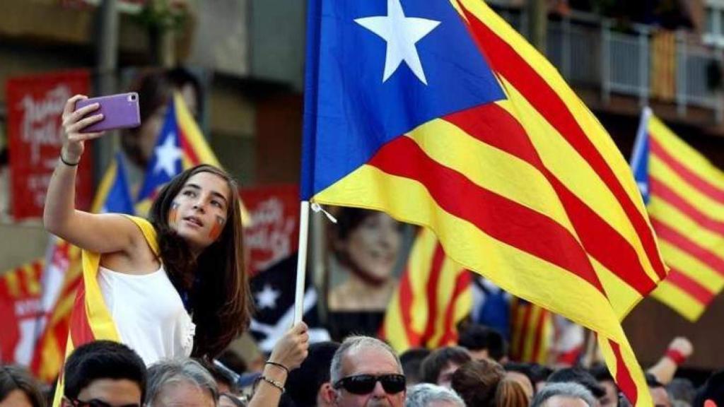 Manifestación del 11 de septiembre, la Diada de Cataluña.