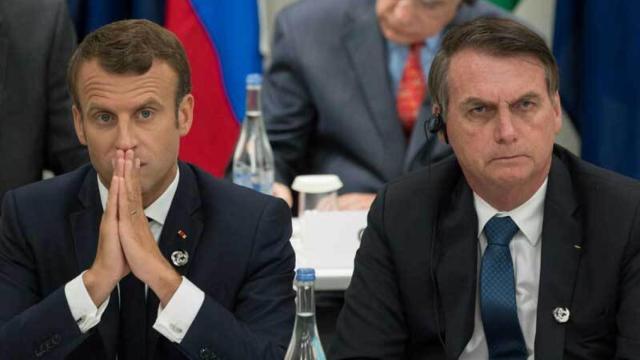 Macron y Bolsonaro en una imagen de archivo.