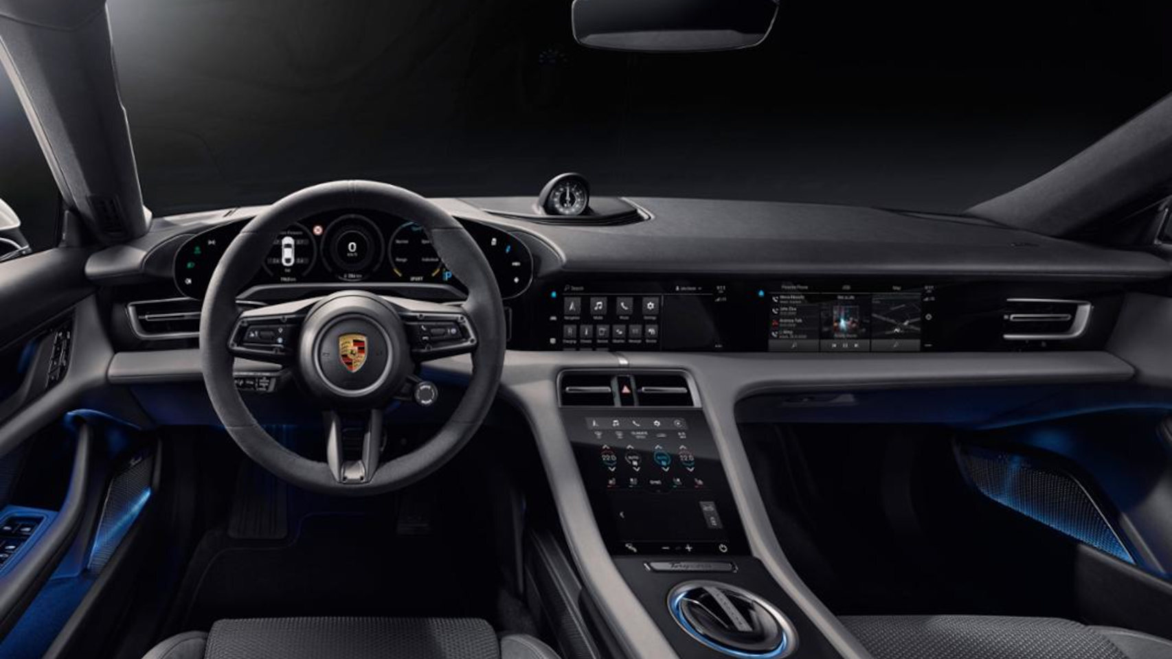 Interior del Porsche Taycan