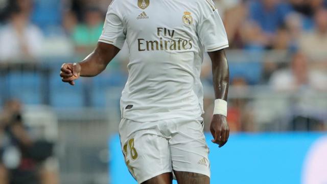 Vinicius Júnior, en el Real Madrid - Valladolid celebrado en el Santiago Bernabéu