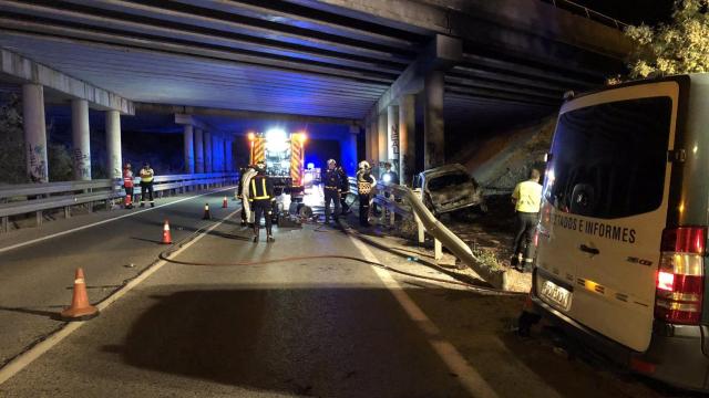 Un hombre muere en un accidente de coche en Madrid.