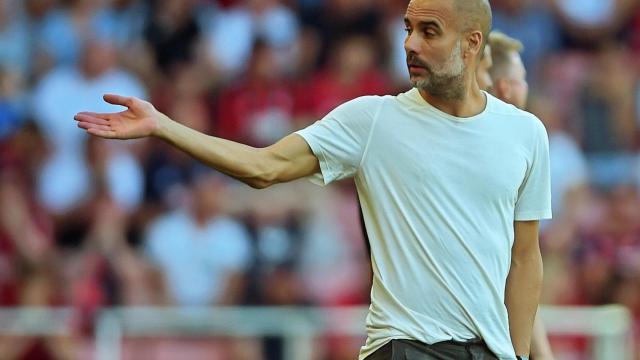 Pep Guadiola durante el Bournemouth - Manchester City