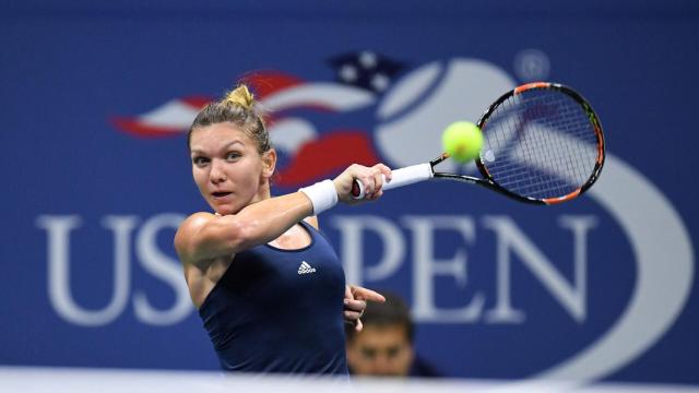 Simona Halep, en el US Open. Foto: usopen.org