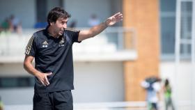 Raúl, en el primer partido con el Castilla ante Las Rozas.