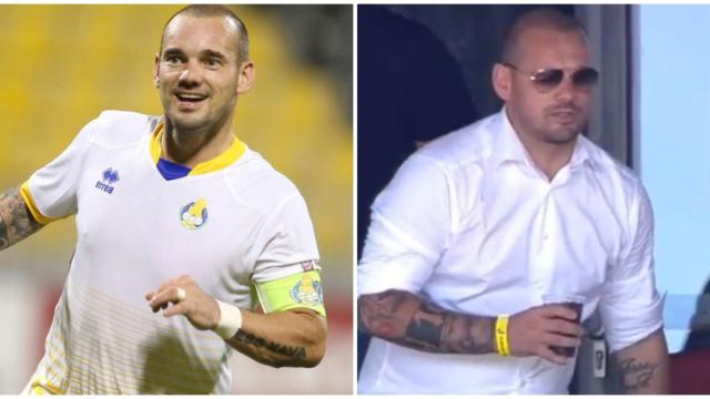 El brutal cambio físico de Sneijder