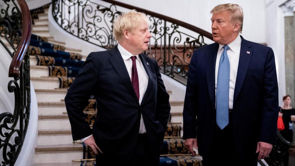 Primer encuentro de Trump y Johnson.