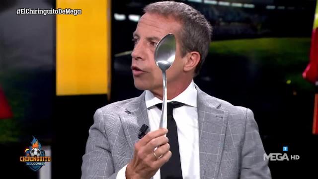 Cristóbal Soria, en El Chiringuito. Foto: Twitter (@elchiringuitotv)