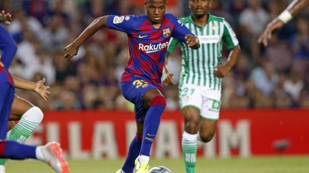 Ansu Fati, en el partido entre el Barcelona y el Betis. Foto: fcbarcelona.es