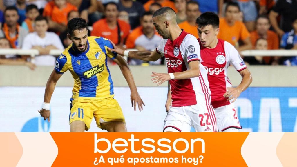 Partido entre el APOEL y el Ajax de Ámsterdam de la fase previa de la Champions League