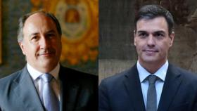 El alcalde de Algeciras, José Ignacio Landaluce, y Pedro Sánchez.