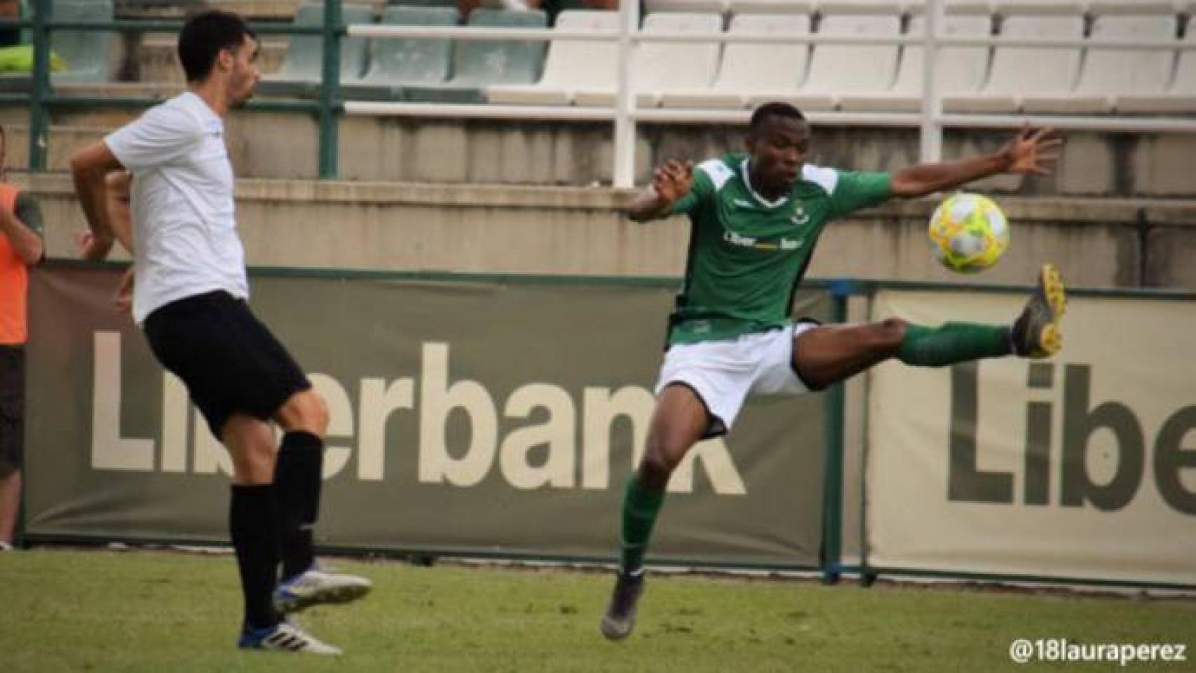 Traoré en el partido del pasado domingo. Foto: Laura Pérez (CD Toledo)