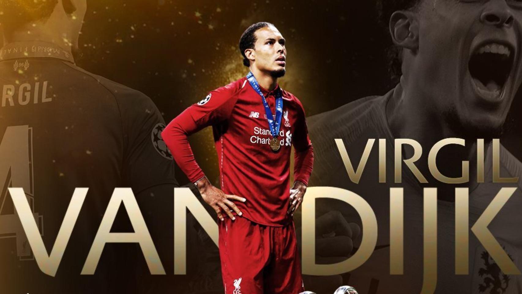 Van Dijk, mejor jugador del año por la UEFA por delante de Messi y Cristiano