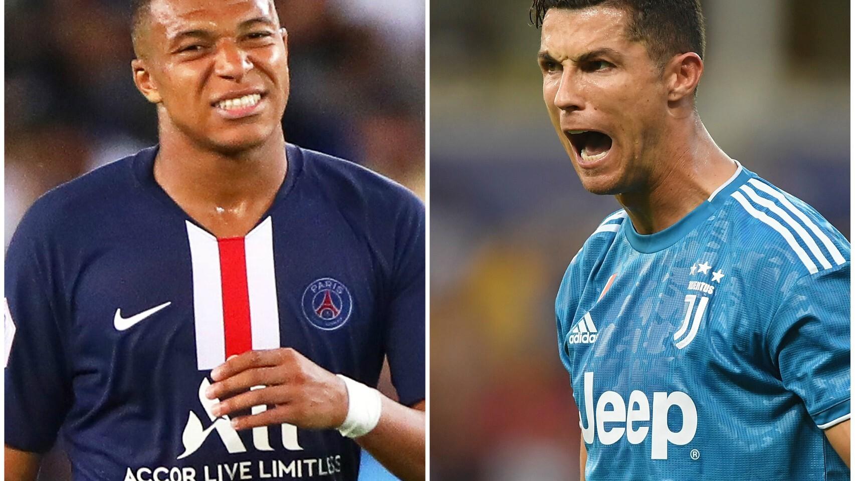 Mbappé y Cristiano Ronaldo