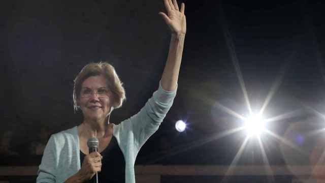 Elizabeth Warren, candidata en las primarias demócratas, en Los Ángeles, California.