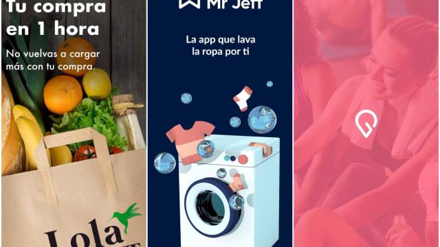 De izquierda a derecha: Lola Market, Mr Jeff y Gym for less.