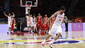 Llull, en el España - Túnez del Mundial de China 2019