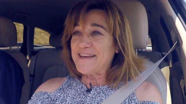 Blanca Fernández Ochoa, en el coche en el que desapareció.