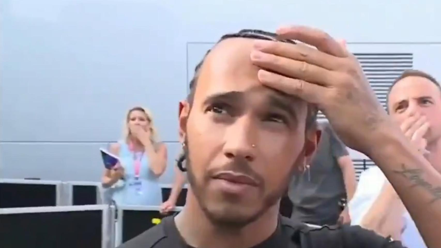 La reacción de Lewis Hamilton al accidente mortal de la Fórmula 2