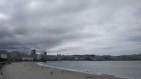 La playa del Orzán hoy