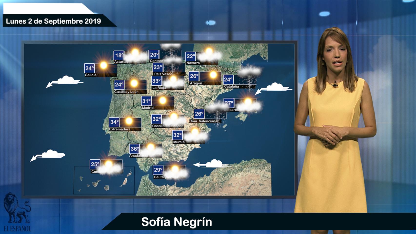 El tiempo: pronóstico para el lunes 2 de septiembre.