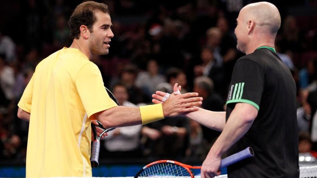 Pete Sampras y Andre Agassi