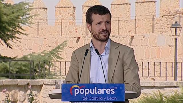 Pablo Casado, en Ávila.