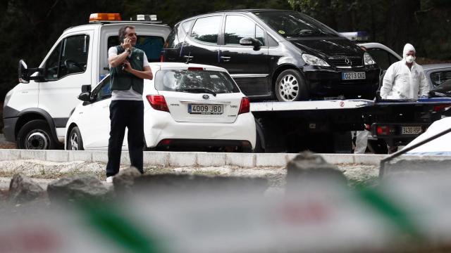 El coche de la exesquiadora olímpica Blanca Fernández Ochoa, encontrado en Cercedilla.