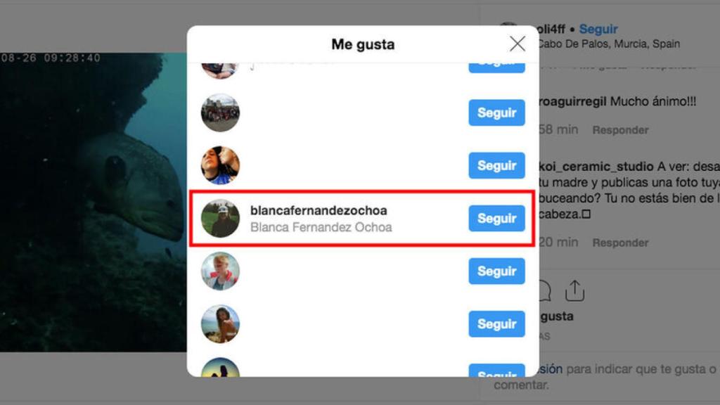 La foto subida por la hija de Blanca, en redes sociales.