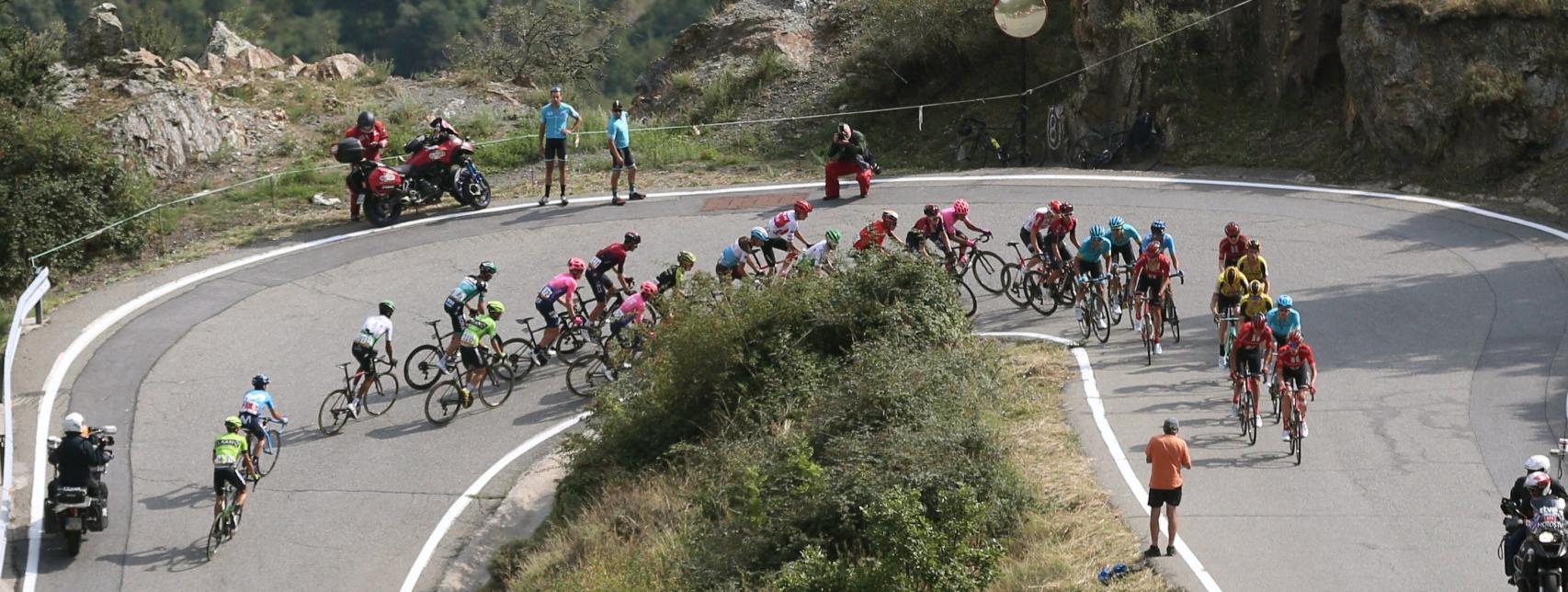 El pelotón de la Vuelta a España